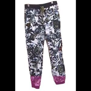 Laila Ali Women's French Terry Knit Lace-Up Jogger Gray - Regular